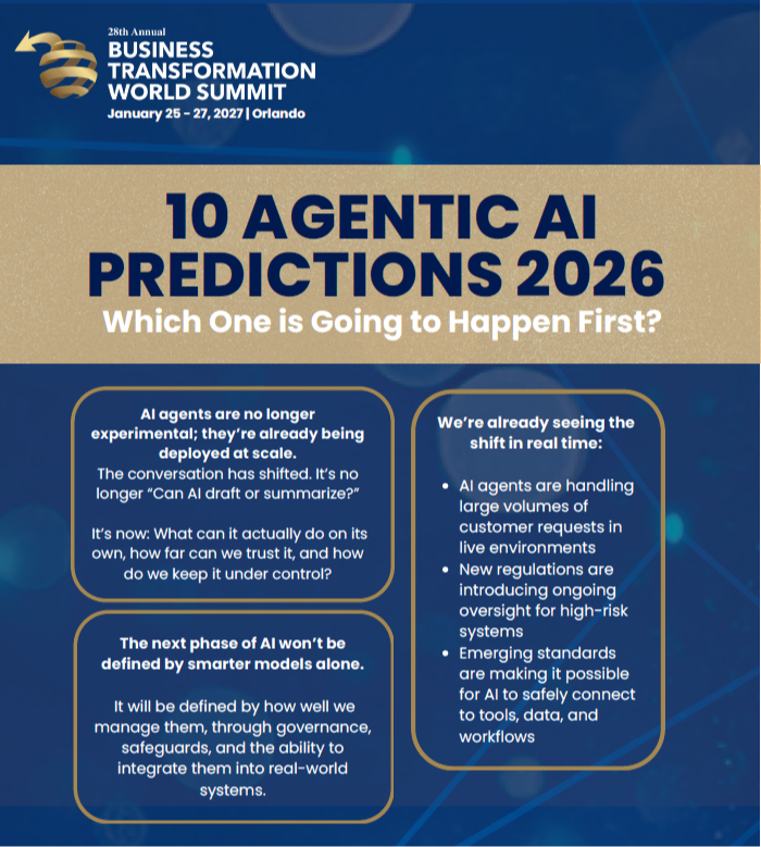 Infographic | 10 Agentic AI Predictions 2026: Which One is Going to Happen First?