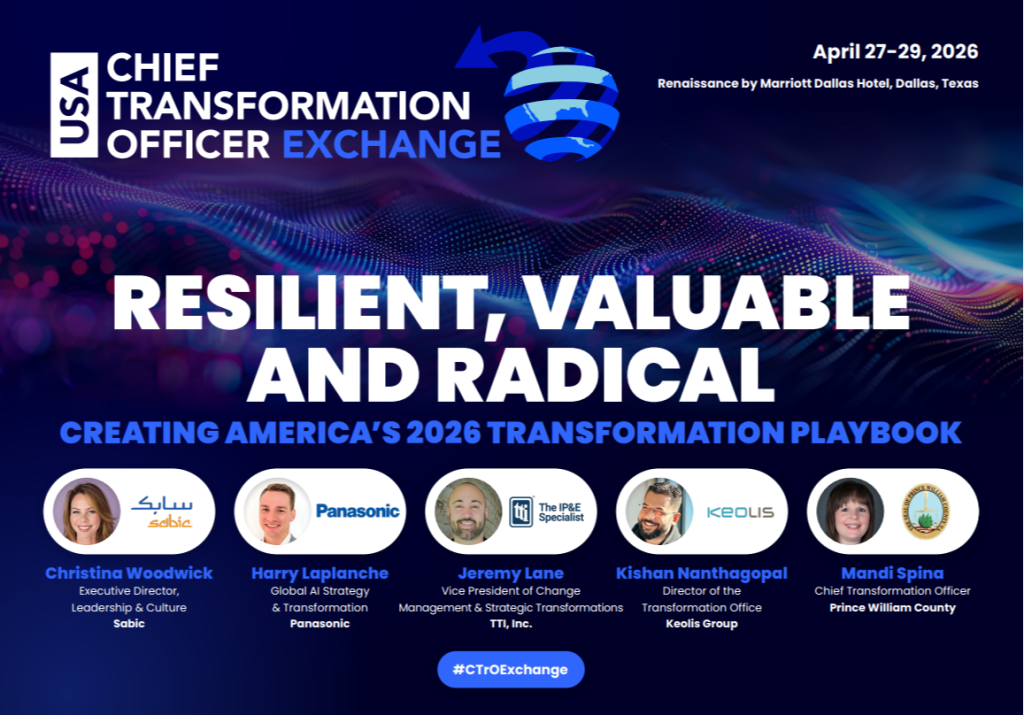 Chief Transformation Officer Exchange 2026 - Official Agenda
