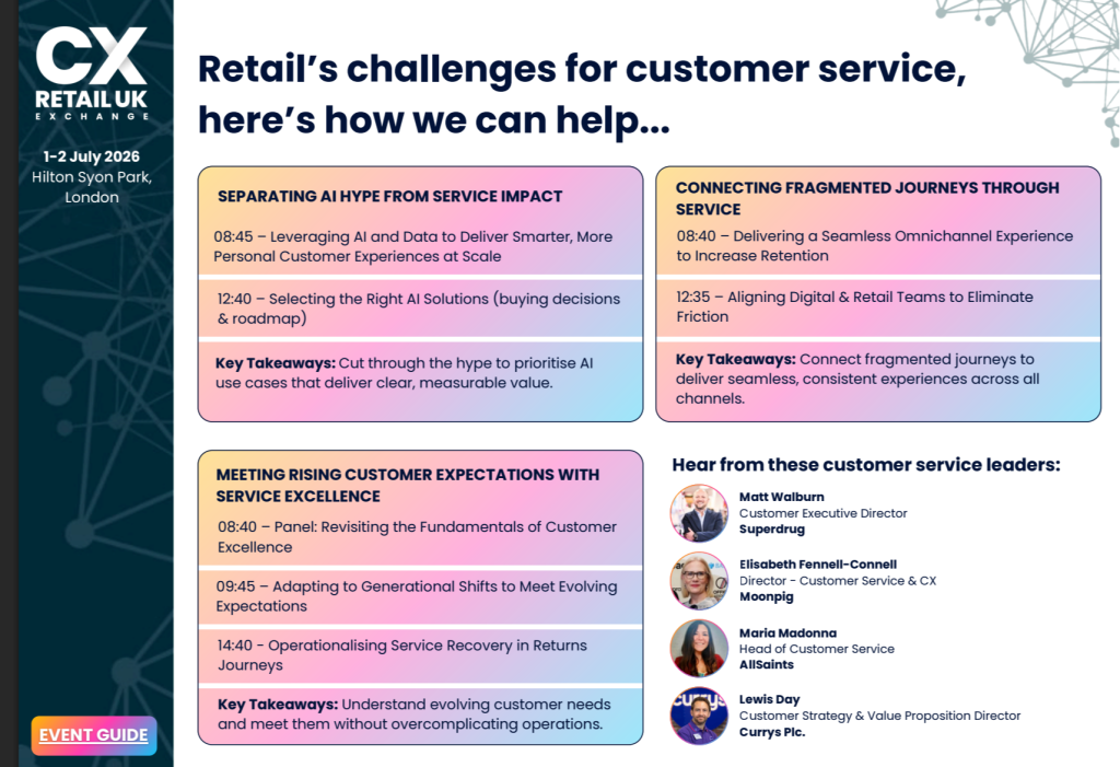 CX Retail Exchange UK- Customer Service Agenda