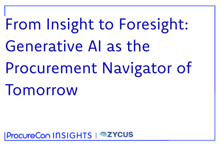 From Insight to Foresight: Generative AI as the Procurement Navigator of Tomorrow