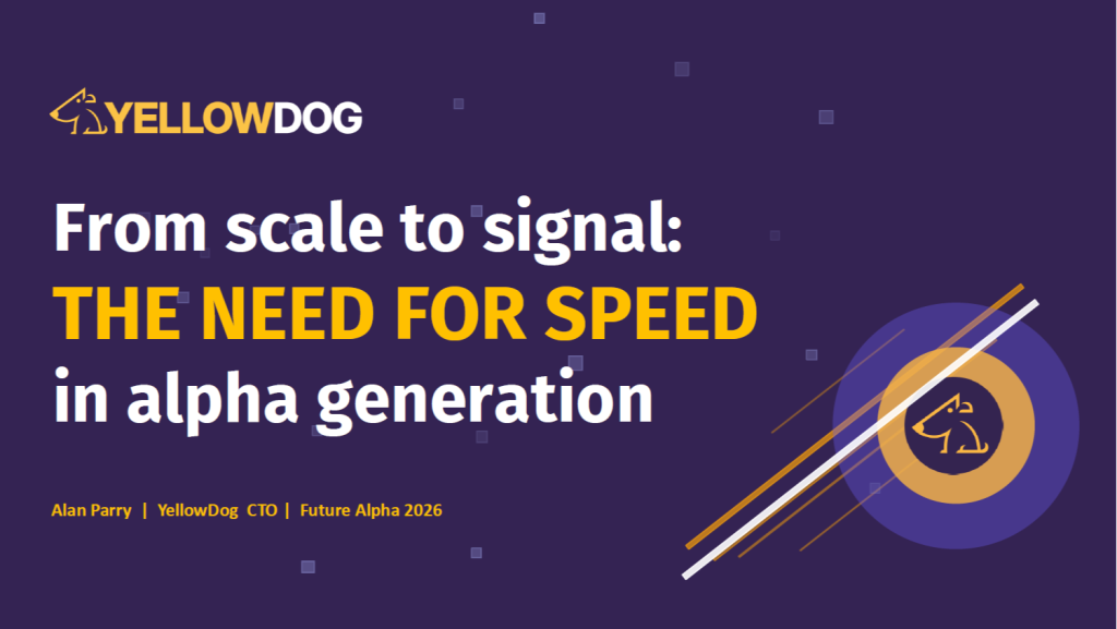 From Scale to Signal The Need for Speed in Alpha Generation