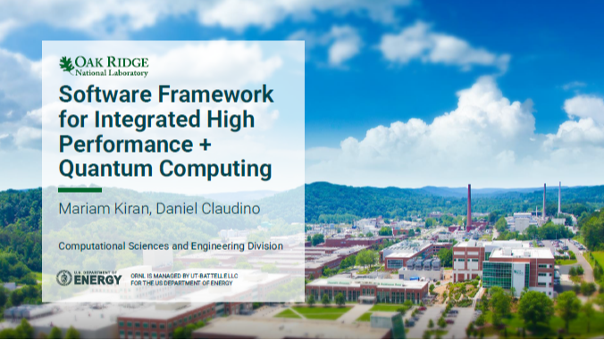 Software Framework for Integrated High Performance + Quantum Computing​
