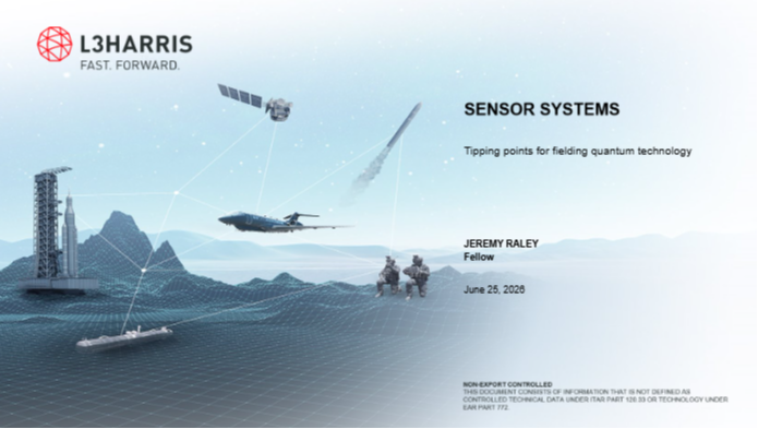SENSOR SYSTEMS: Tipping points for fielding quantum technology