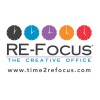 RE-FOCUS THE CREATIVE OFFICE Logo