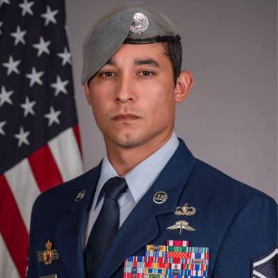 Master Sergeant William Smith, Superintendent, UxS Detachment, 720 Special Tactics Group at US Air Force