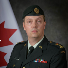 Lt Colonel Travis J Kelley, Commanding Officer, Mapping and Charting Establishment at Canadian Armed Forces