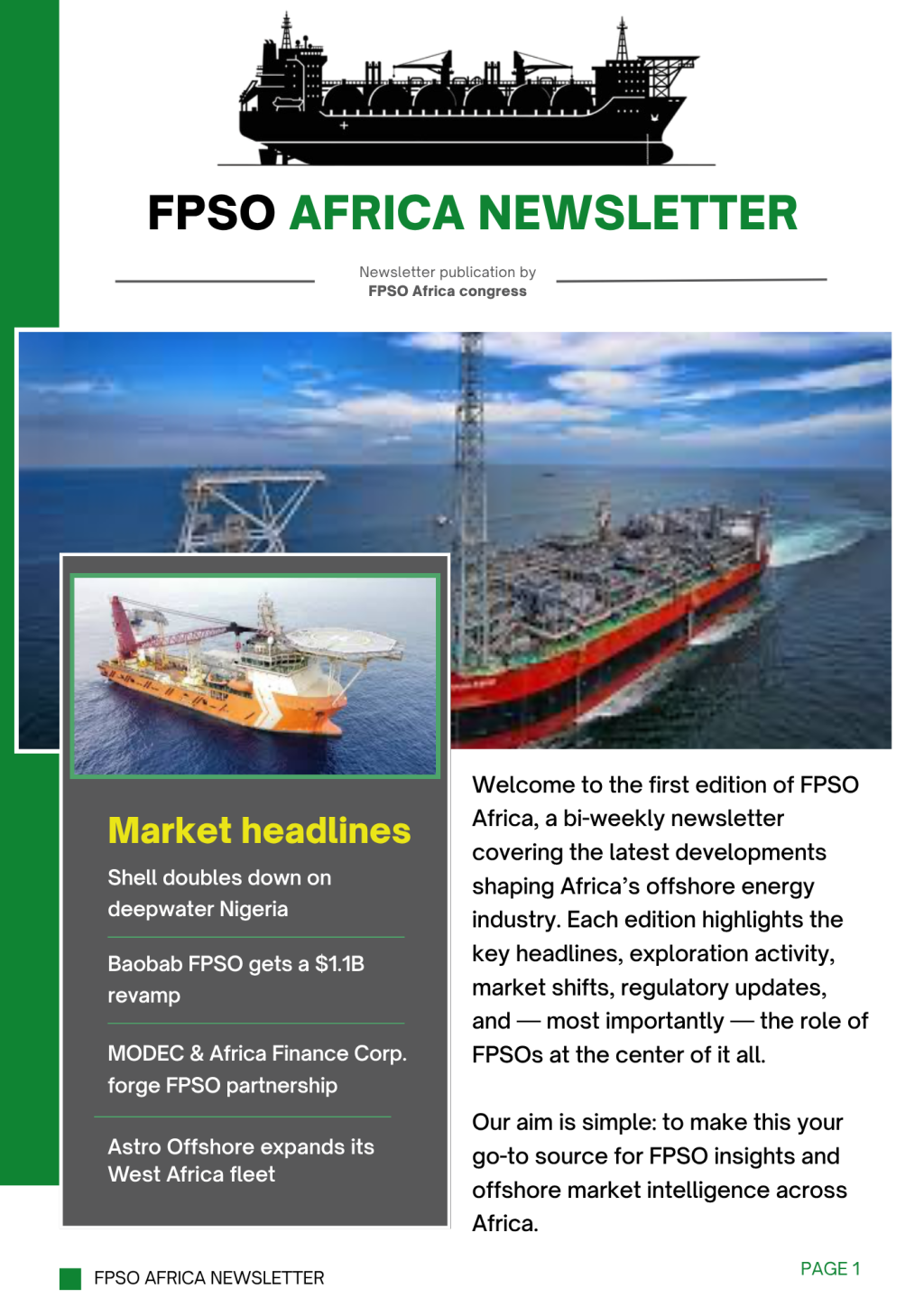 African FPSO projects map