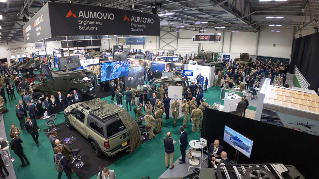 Vehicle displays in the busy IAV exhibition hall