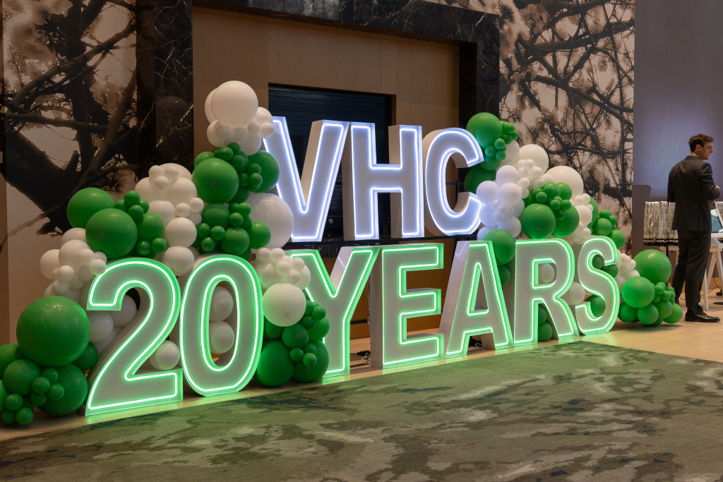 VHC 20 Years anniversary light installation