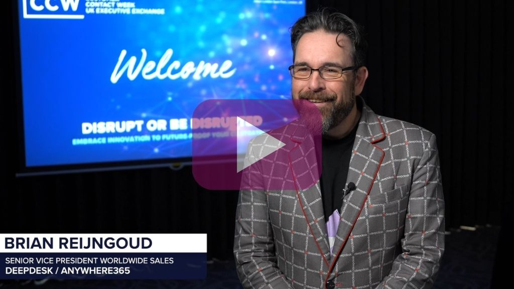 Sponsorship Opportunities at CCW UK Executive Exchange: Brian Reijngoud DeepDesk Testimonial