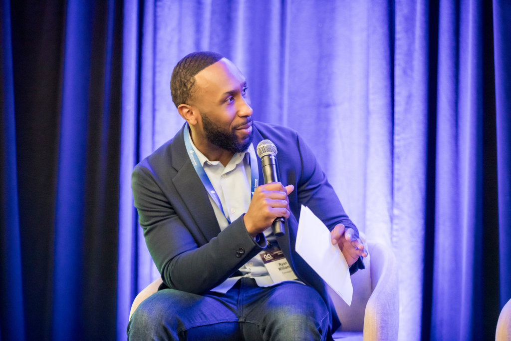 Senior leaders in discussion at CLO Exchange