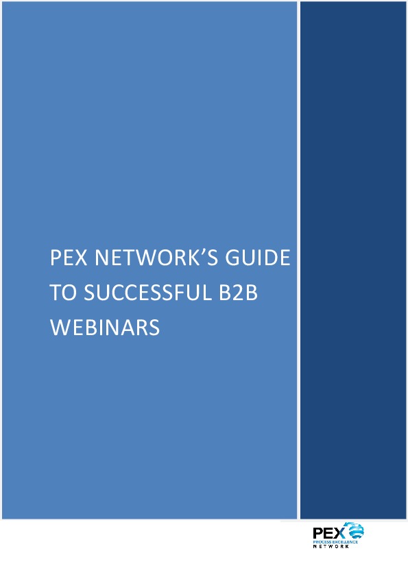 Pex Network S Guide To Successful B2b Webinars