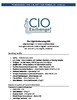 CIO Exchange Agenda
