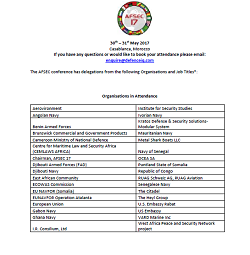 AFSEC 2017 Delegate List