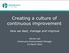 Inland Revenue: Creating a Culture of Continuous Improvement